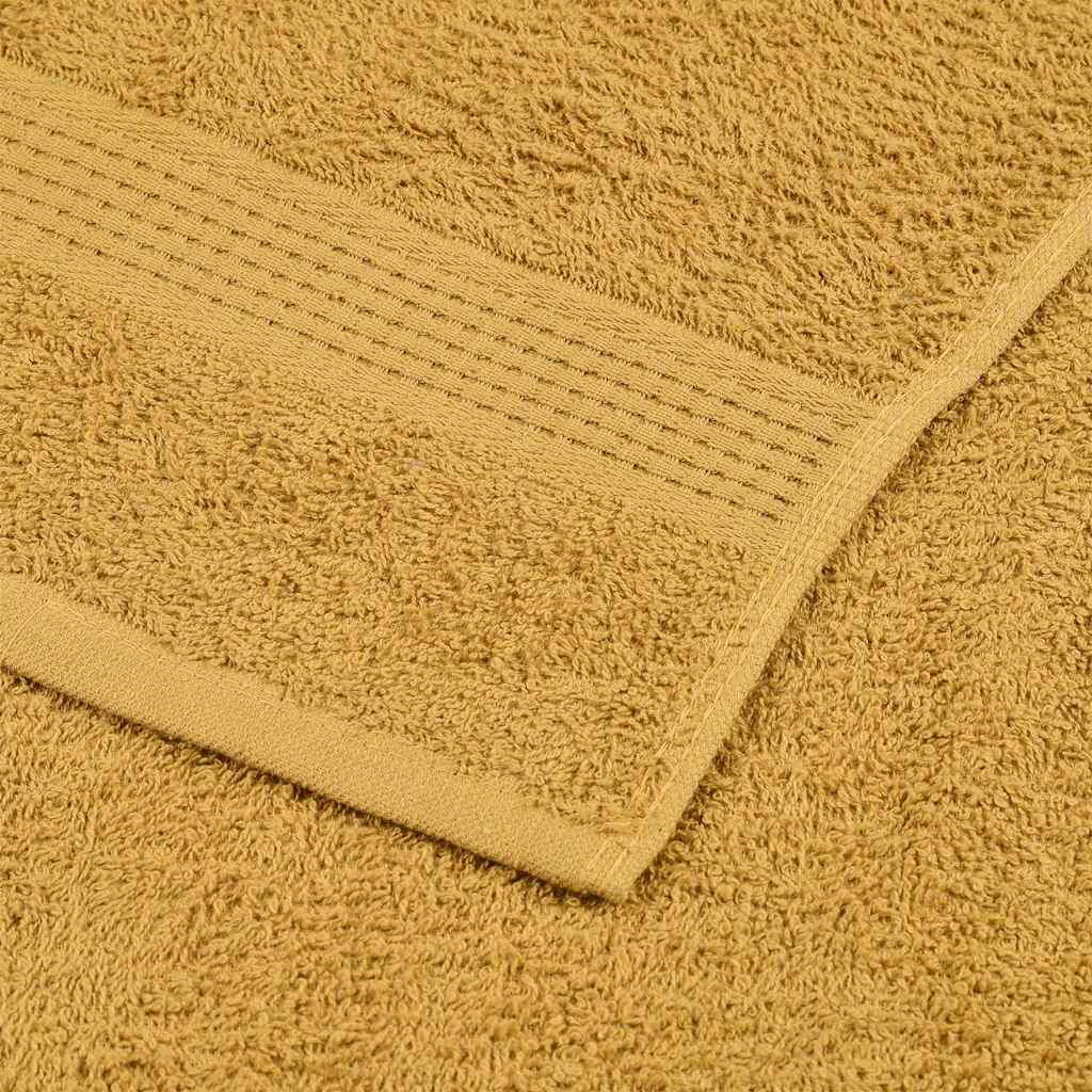 Asciugamani per Sapone 4 pz Oro 30x30 cm 360 g/m² 100% Cotone