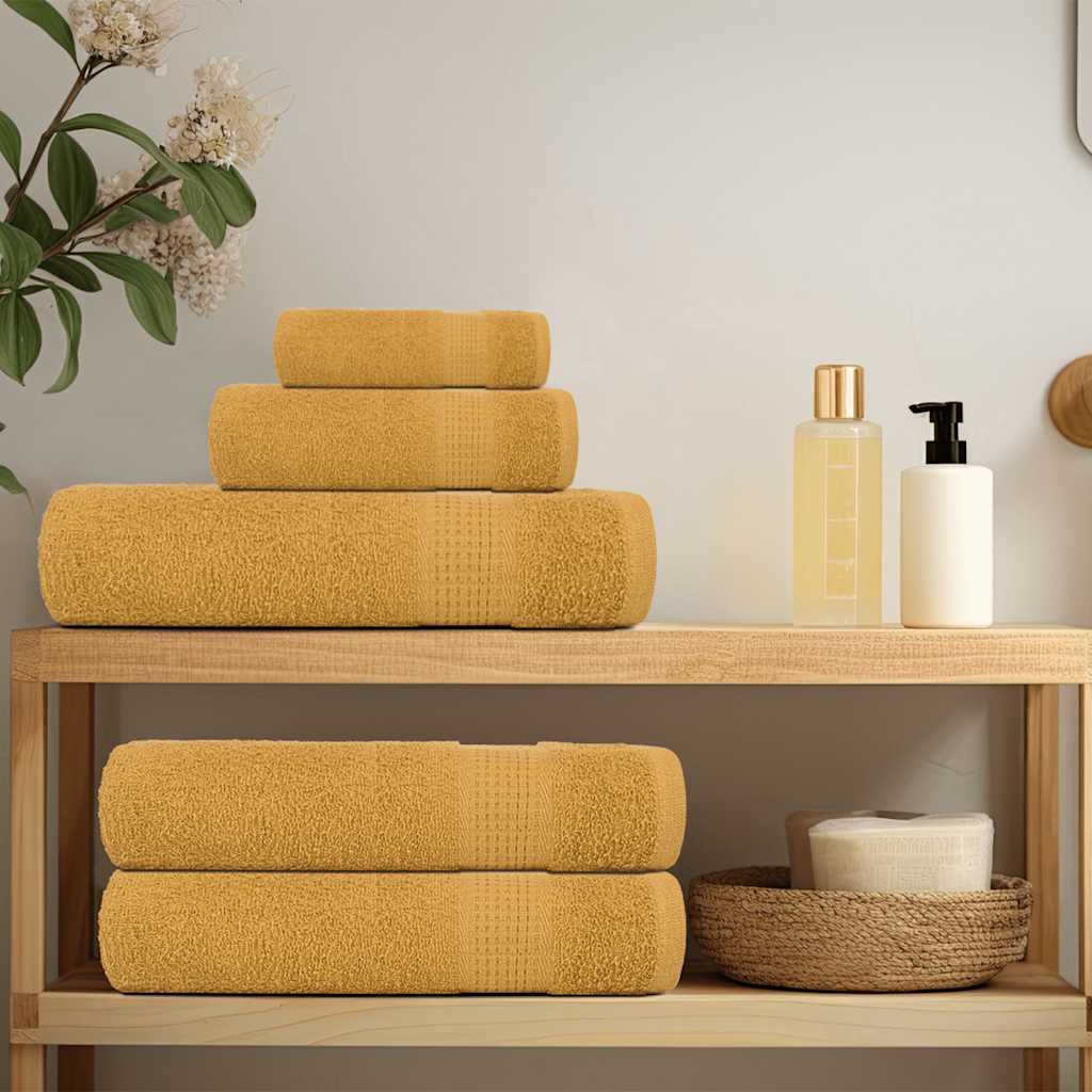 Asciugamani FROGN 10 pz Oro 30x30 cm 360 g/m²