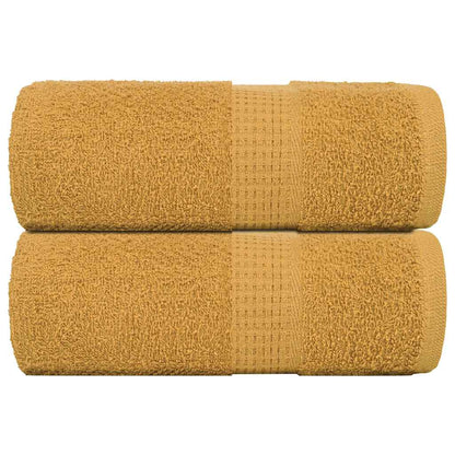 Asciugamani Ospiti 2 pz Oro 30x50 cm 360 g/m² 100% Cotone