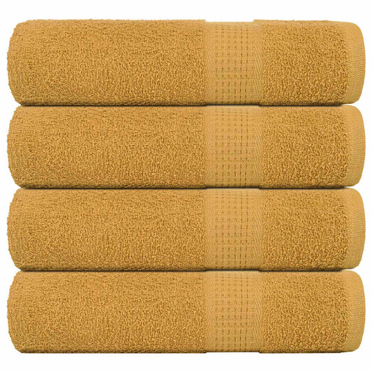 Asciugamani 4 pz Oro 50x100 cm 360 g/m² 100% Cotone