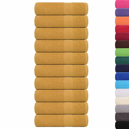 Asciugamani FROGN 10 pz Oro 50x100 cm 360 g/m²