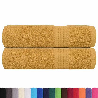 Asciugamani da doccia FROGN 2 pz Oro 70x140 cm 360 g/m²