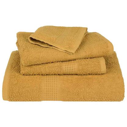 Asciugamani Doccia 2 pz Oro 70x140 cm 360 g/m² 100% Cotone