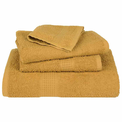 Asciugamani Doccia 4 pz Oro 70x140 cm 360 g/m² 100% Cotone