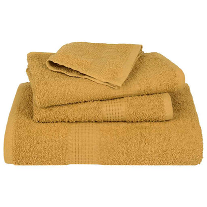 Asciugamani Doccia 10 pz Oro 70x140 cm 360 g/m² 100% Cotone