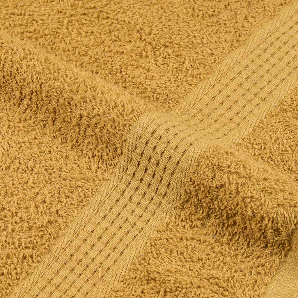 Asciugamani Doccia 10 pz Oro 70x140 cm 360 g/m² 100% Cotone