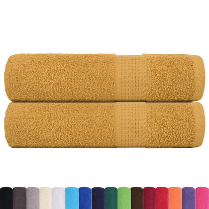 Asciugamani da bagno FROGN 2 pz Oro 100x150 cm 360 g/m²