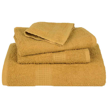 Asciugamani per Sauna 2 pz Oro 80x200 cm 360 g/m² 100% Cotone