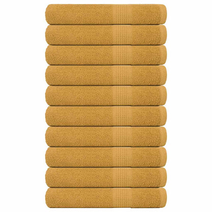 Asciugamani per Sauna 10pz Oro 80x200cm 360 g/m² 100% Cotone