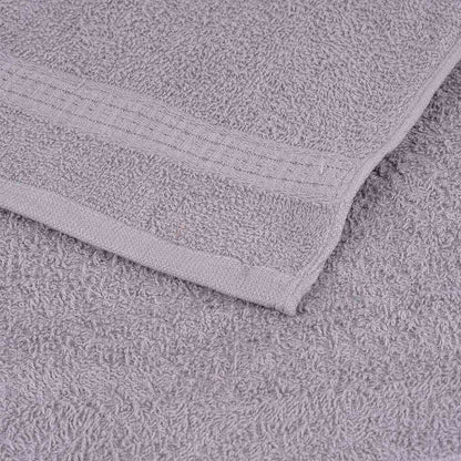 Asciugamani per Sapone 2 pz Grigio 30x30cm 360 g/m² 100% Cotone