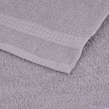 Asciugamani 10 pz Grigio 50x100 cm 360 g/m² 100% Cotone