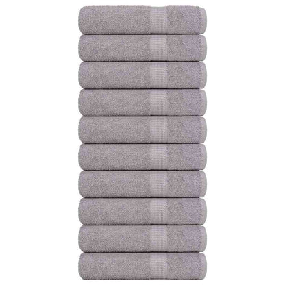 Asciugamani Doccia 10 pz Grigio 70x140 cm 360 g/m² 100% Cotone