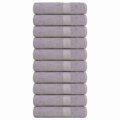 Asciugamani da Bagno 10pz Grigio 100x150cm 360 g/m² 100% Cotone