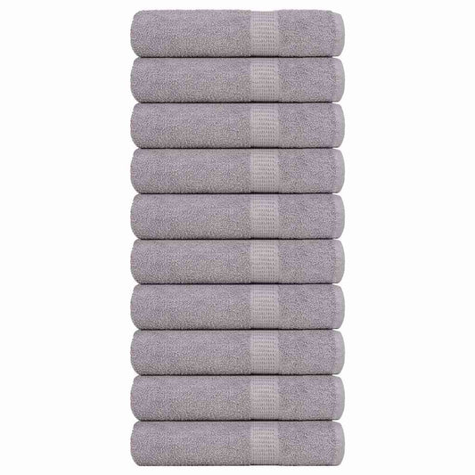 Asciugamani da Bagno 10pz Grigio 100x150cm 360 g/m² 100% Cotone