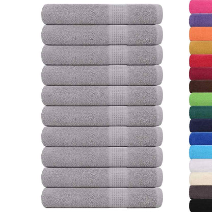 Asciugamani FROGN 10 pz Grigio 100x200 cm 360 g/m²
