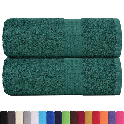 Asciugamani per Sapone 2 pz Verde 30x30cm 360g/m² 100% Cotone