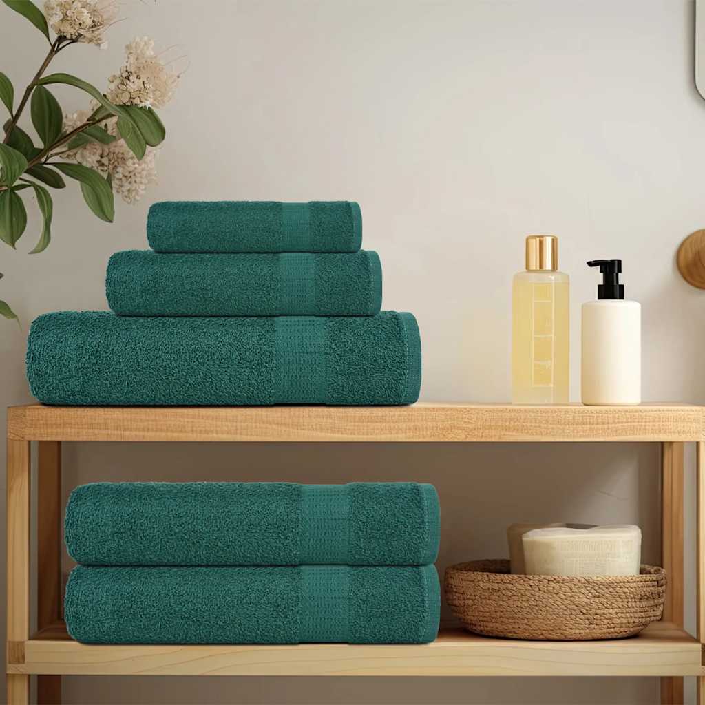 Asciugamani da doccia FROGN 2 pz Verde 70x140 cm 360 g/m²
