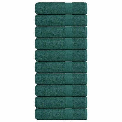 Asciugamani Doccia 10 pz Verde 70x140 cm 360 g/m² 100% Cotone