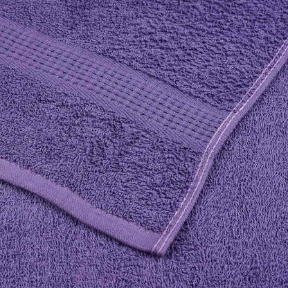 Asciugamani per Sapone 10 pz Viola 30x30cm 360g/m² 100% Cotone