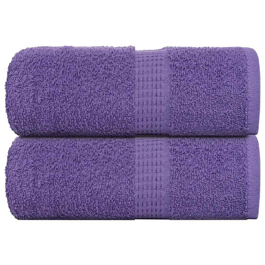 Asciugamani Ospiti 2 pz Viola 30x50 cm 360 g/m² 100% Cotone