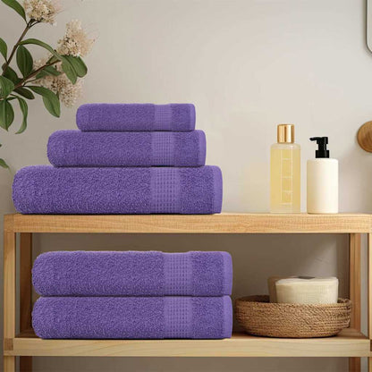 Asciugamani per ospiti FROGN 4 pz Viola 30x50 cm 360 g/m²