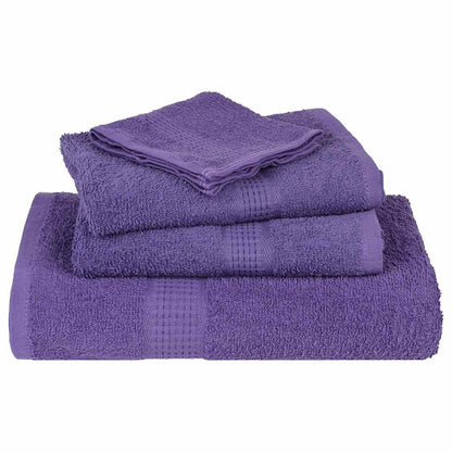 Asciugamani Ospiti 4 pz Viola 30x50 cm 360 g/m² 100% Cotone