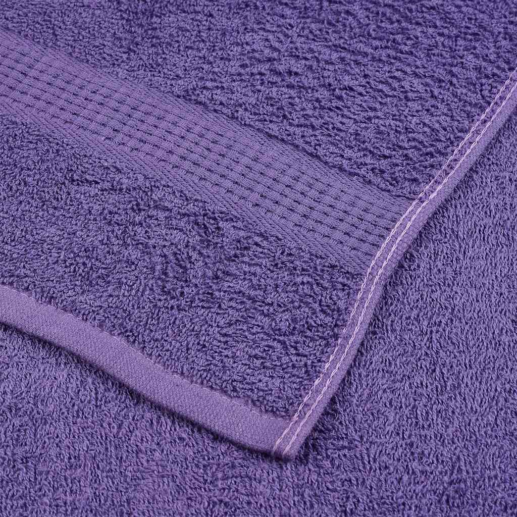 Asciugamani Ospiti 4 pz Viola 30x50 cm 360 g/m² 100% Cotone