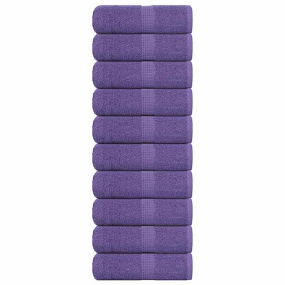 Asciugamani Ospiti 10 pz Viola 30x50 cm 360 g/m² 100% Cotone