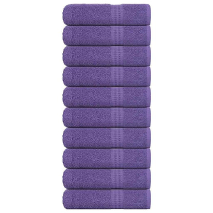 Asciugamani 10 pz Viola 50x100 cm 360 g/m² 100% Cotone