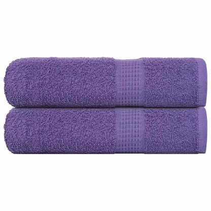 Asciugamani da doccia FROGN 2 pz Viola 70x140 cm 360 g/m²