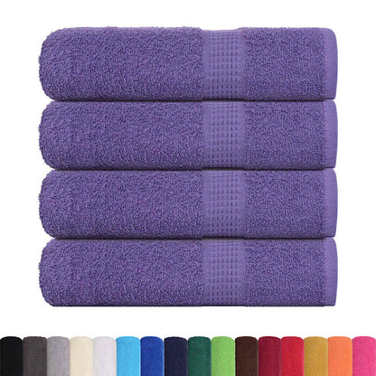 Asciugamani Doccia 4 pz Viola 70x140 cm 360 g/m² 100% Cotone