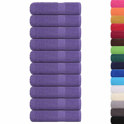 Asciugamani Doccia 10 pz Viola 70x140 cm 360 g/m² 100% Cotone