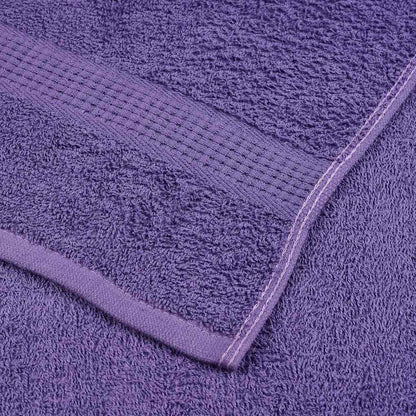 Asciugamani da Bagno 4 pz Viola 100x150cm 360g/m² 100% Cotone