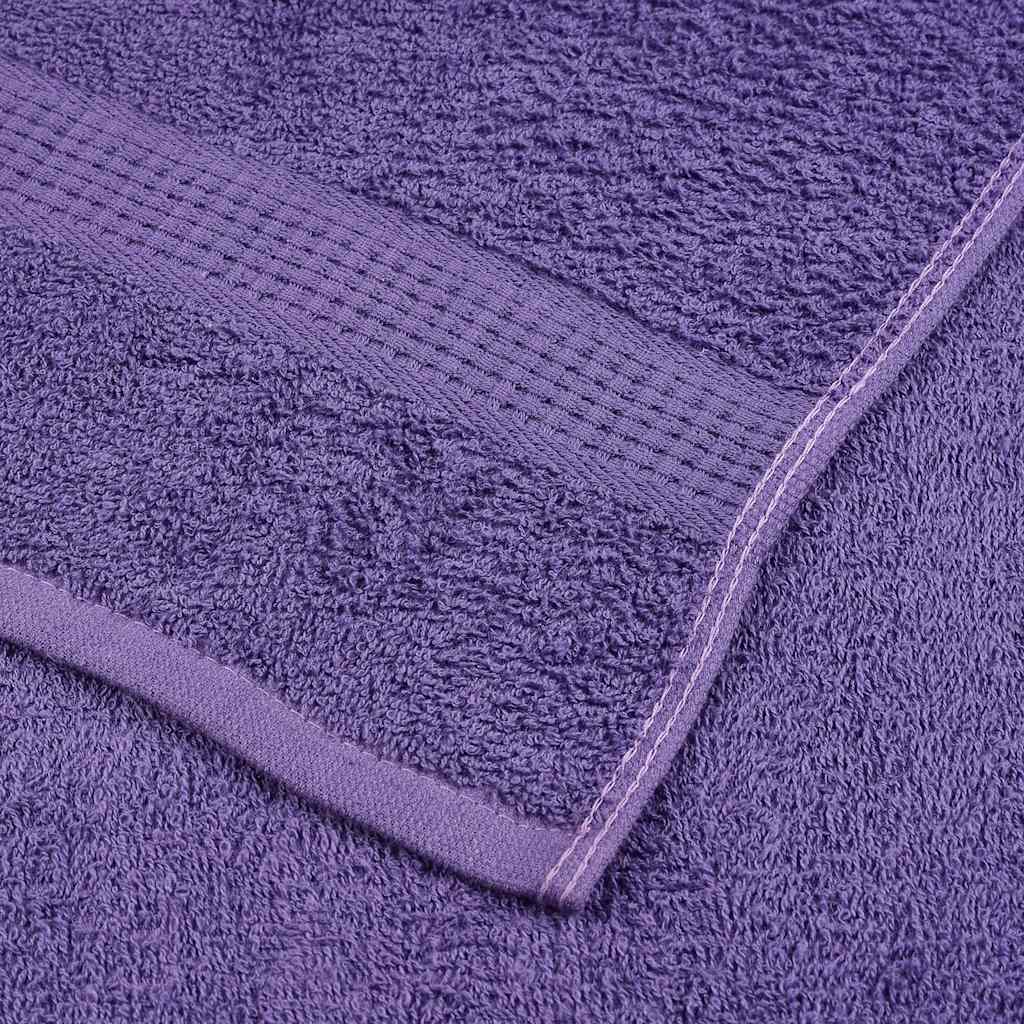 Asciugamani per Sauna 2 pz Viola 80x200cm 360g/m² 100% Cotone