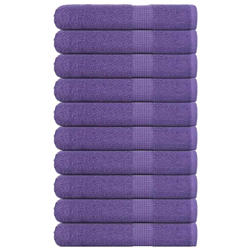 Asciugamani per Sauna 10 pz Viola 80x200cm 360g/m² 100% Cotone