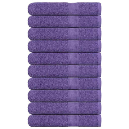 Asciugamani per Sauna 10 pz Viola 80x200cm 360g/m² 100% Cotone