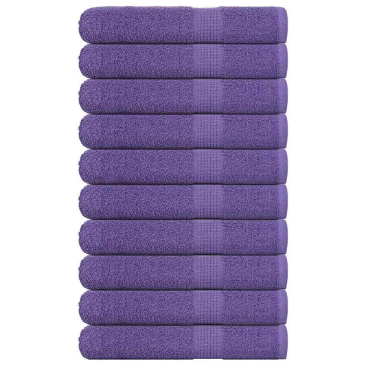 Asciugamani per Sauna 10 pz Viola 80x200cm 360g/m² 100% Cotone