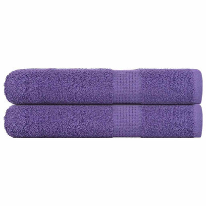 Asciugamani 2 pz Viola 100x200 cm 360 g/m² 100% Cotone