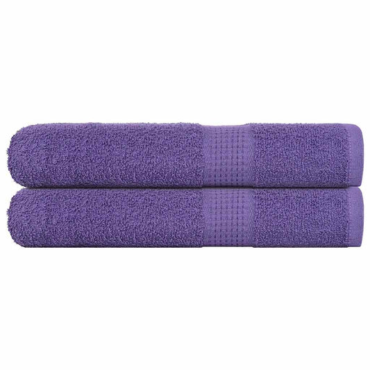 Asciugamani 2 pz Viola 100x200 cm 360 g/m² 100% Cotone