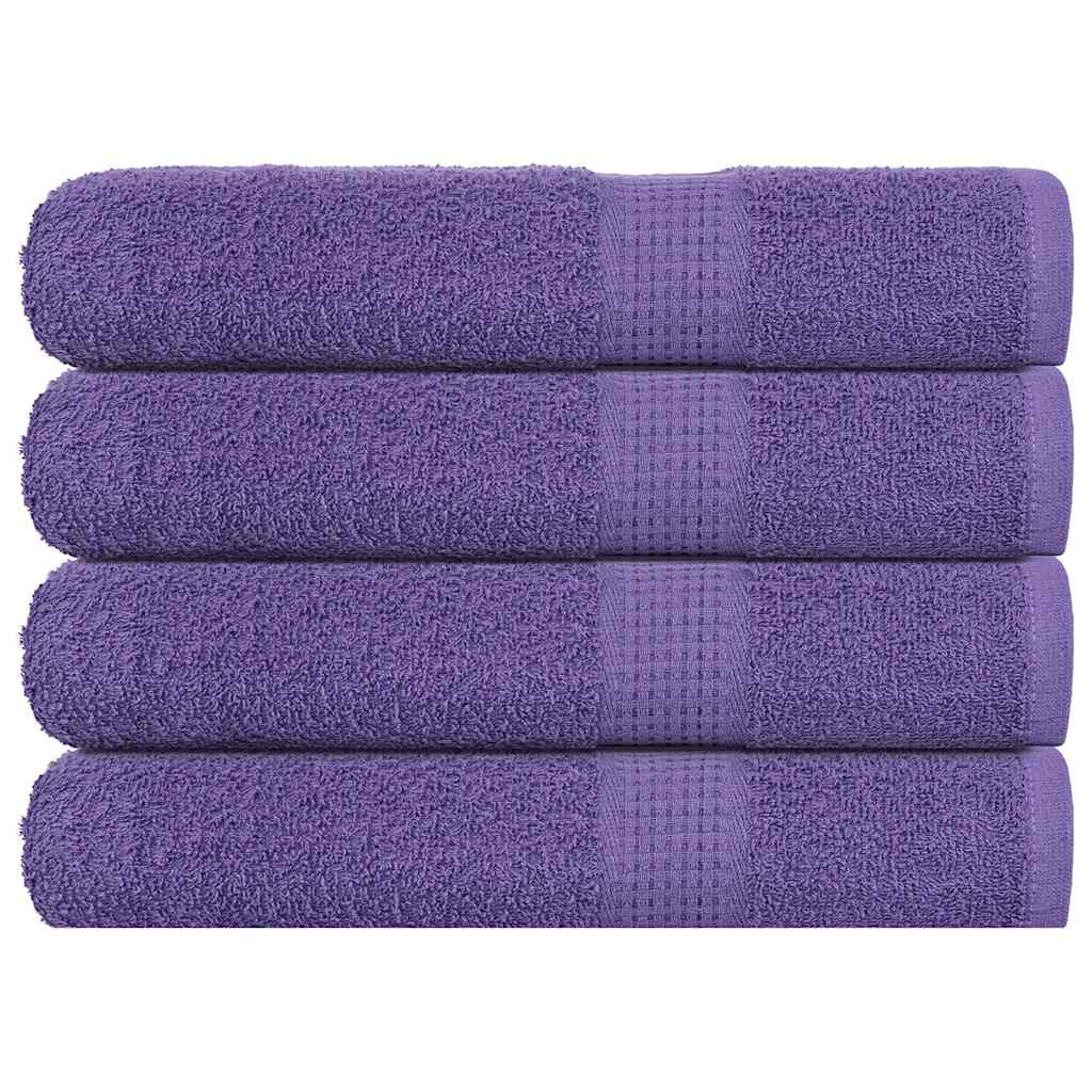 Asciugamani 4 pz Viola 100x200 cm 360 g/m² 100% Cotone