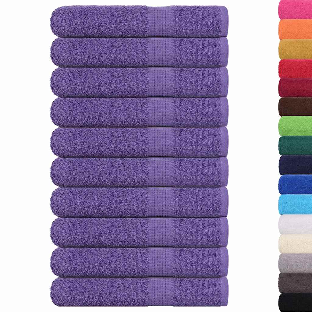 Asciugamani 10 pz Viola 100x200 cm 360 g/m² 100% Cotone