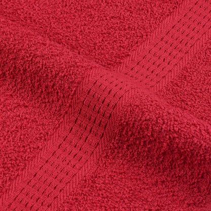 Asciugamani Ospiti 2 pz Rossi 30x50 cm 360 g/m² 100% Cotone