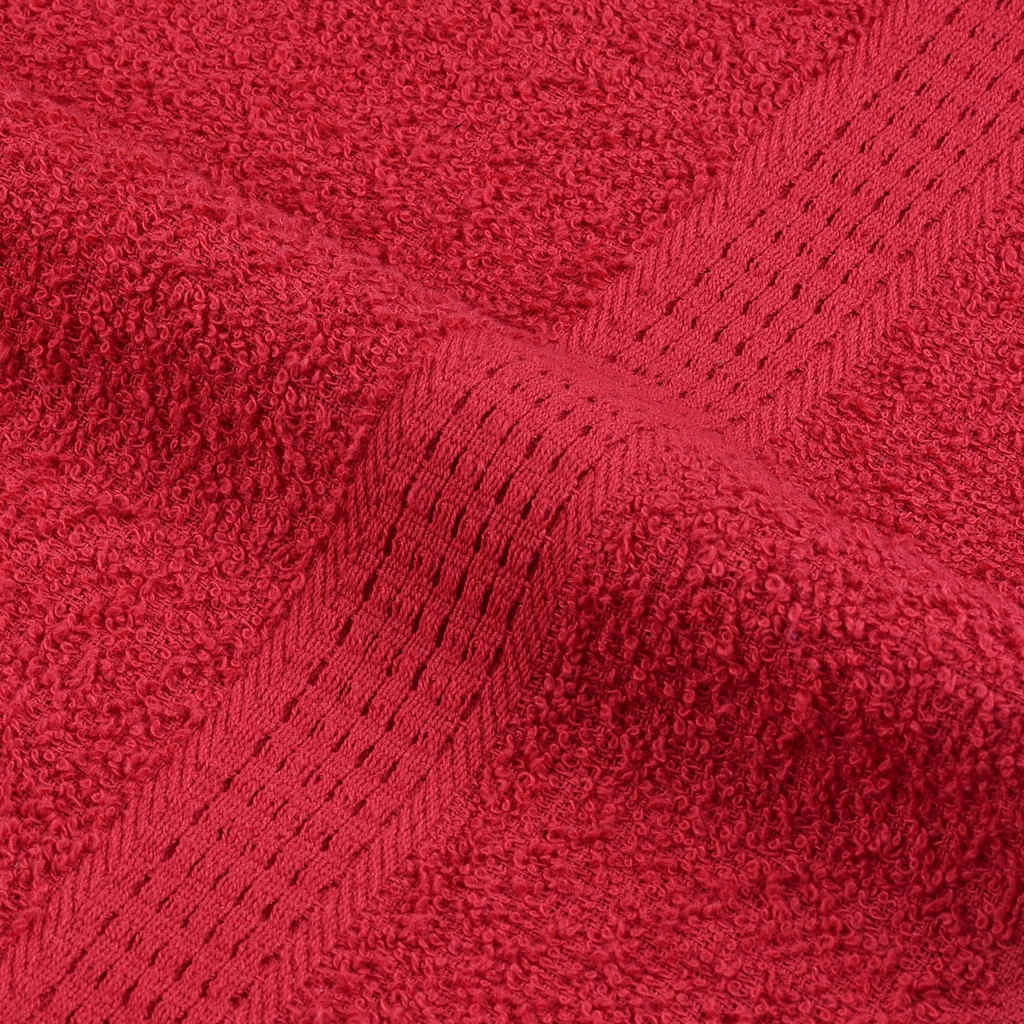 Asciugamani Ospiti 4 pz Rossi 30x50 cm 360 g/m² 100% Cotone