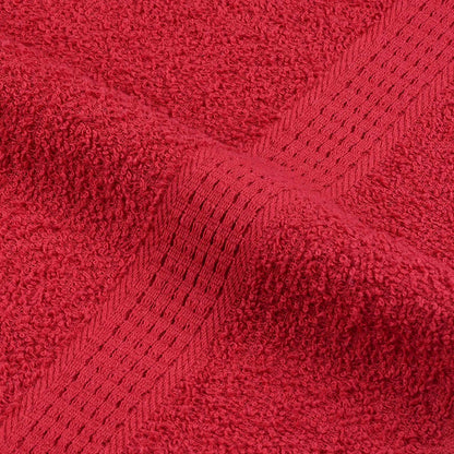 Asciugamani Doccia 10 pz Rossi 70x140 cm 360 g/m² 100% Cotone