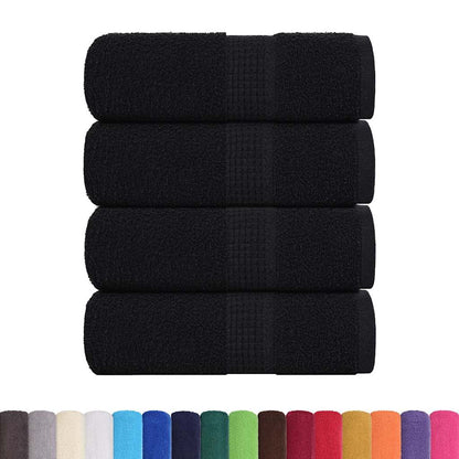 Asciugamani per ospiti FROGN 4 pz Nero 30x50 cm 360 g/m²