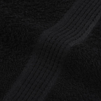 Asciugamani 2 pz Neri 50x100 cm 360 g/m² 100% Cotone