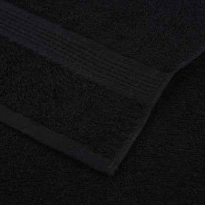 Asciugamani da Bagno 2 pz Neri 100x150cm 360g/m² 100% Cotone