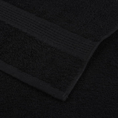 Asciugamani FROGN 10 pz Nero 100x200 cm 360 g/m²