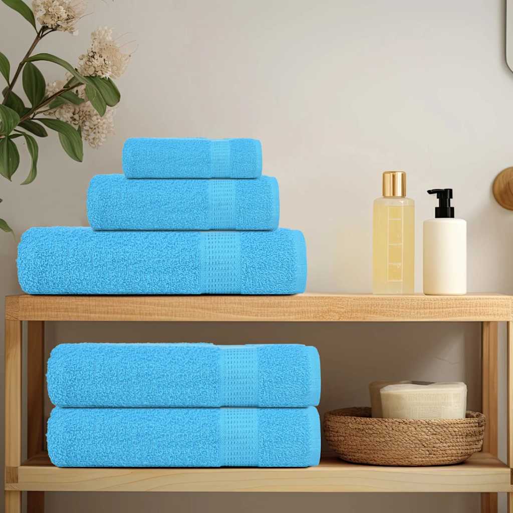 Asciugamani da doccia FROGN 2 pz Turchese 70x140 cm 360 g/m²
