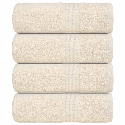 Asciugamani per Sapone 4 pz Crema 30x30 cm 360 g/m² 100% Cotone